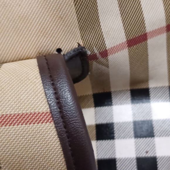 > Plaid Tan and Black Backpack - Picture 15 of 16